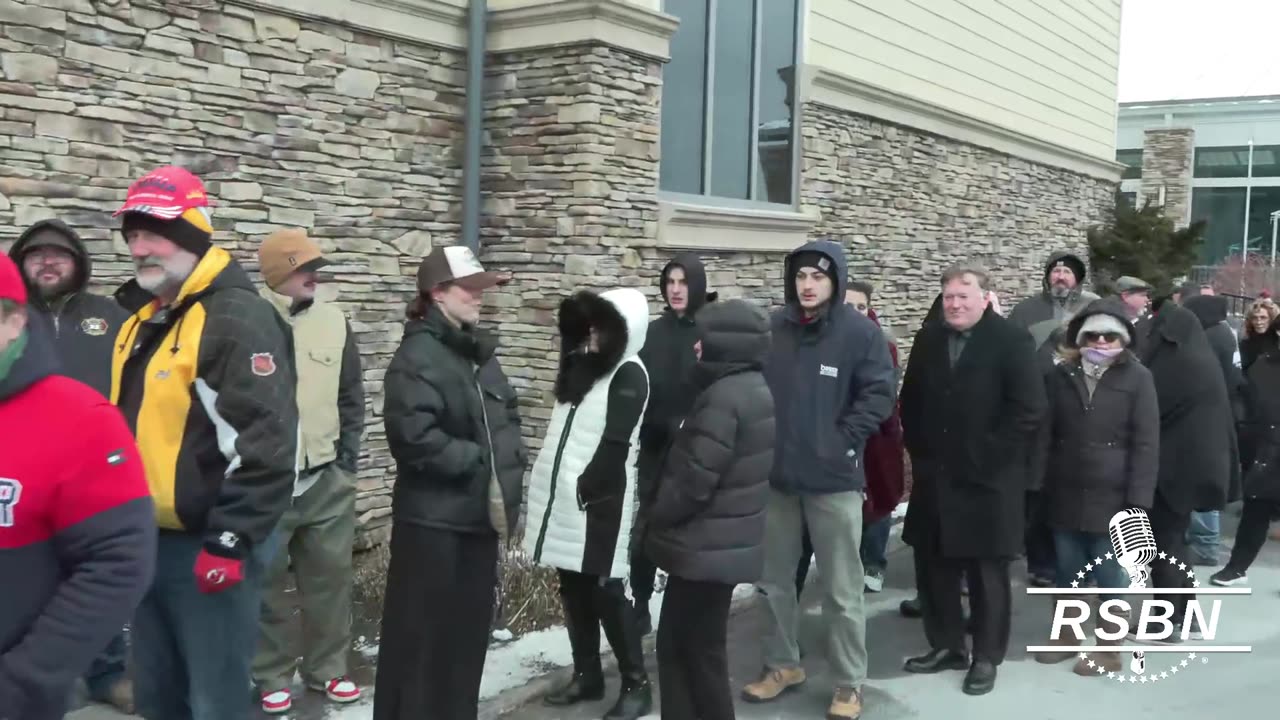 WATCH: Doors open and HUGE CROWD still forming for President Trump's rally in Pocono. - 12/9/2025