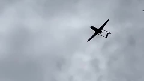 🦅🇺🇦 A modernized kamikaze UAV "Lyutyi" flying towards the target.