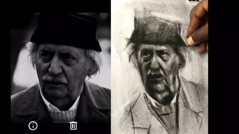 Drawing Albert Einstein oppenheimer friend