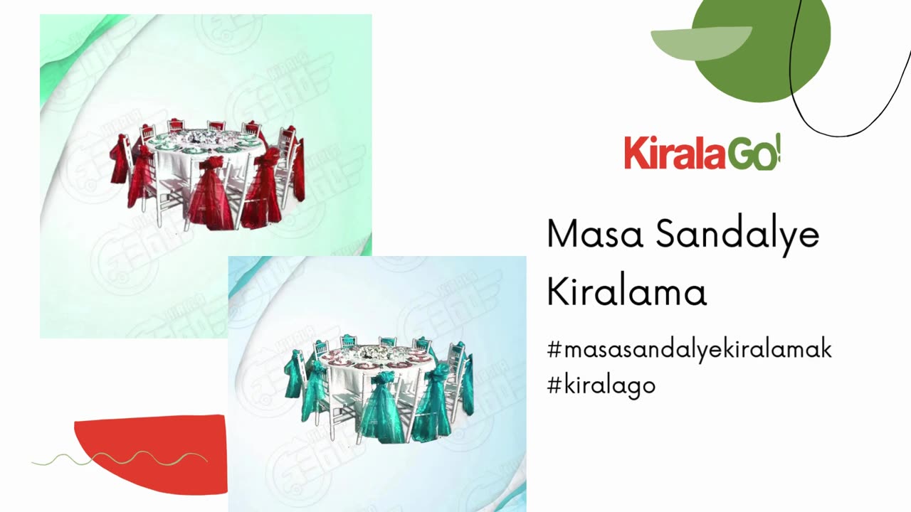 Masa Sandalye Kiralama