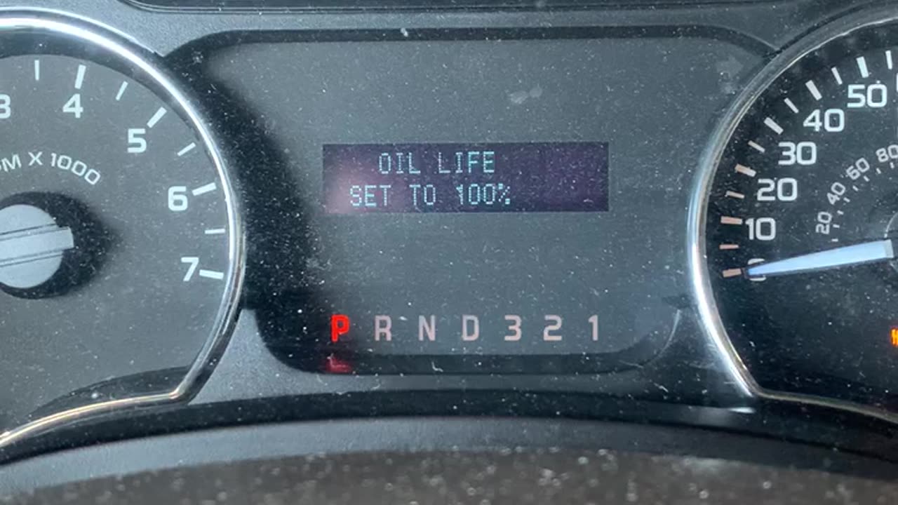 2012 Ford F150 - Oil Life Reset