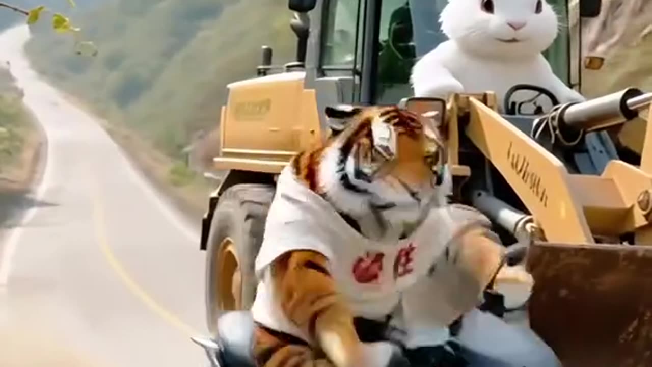 Cat on horse