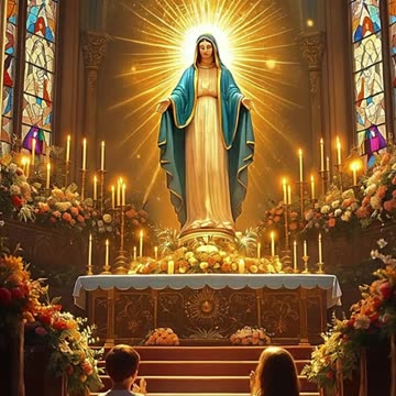 María, Madre pura y llena de gracia, camina con nosotros en cada paso