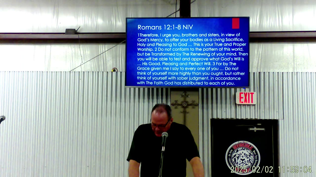 INVINICIBLE CHURCH MESSAGE 2-2-25