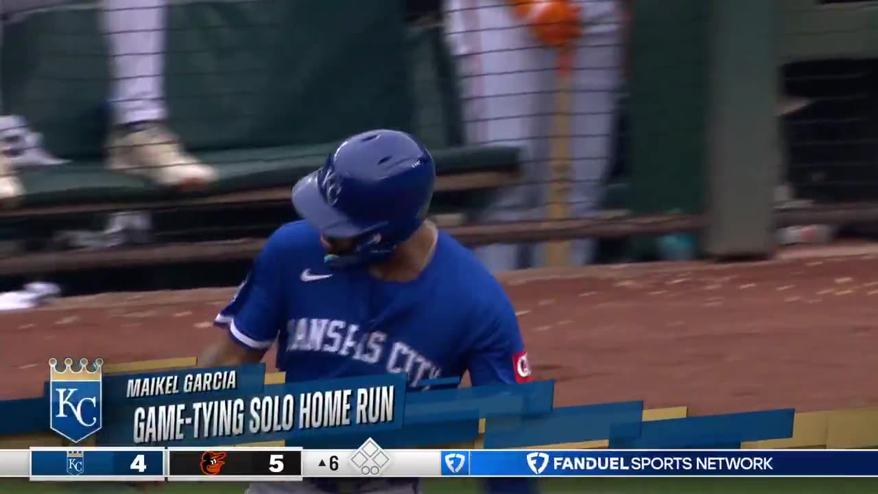 Maikel García en medio de su racha más larga del año