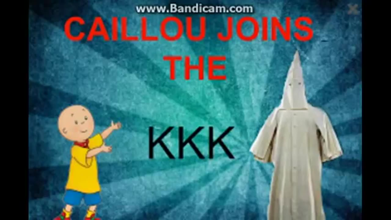 Caillou joins the k k k