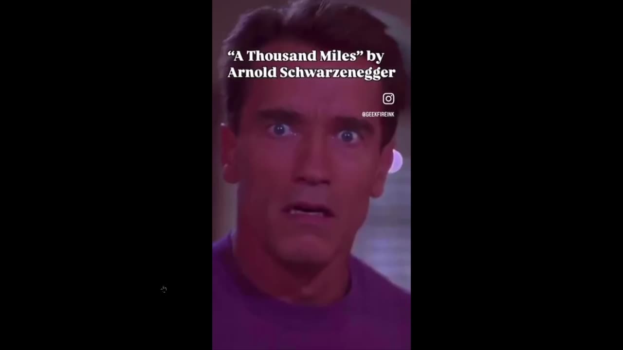 Humor: Someone used AI - "A Thousand Miles" by Arnold Schwarzenegger