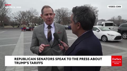 JUST IN: Senate Republicans Speak To The Press About Impact Of Trump's Tariffs