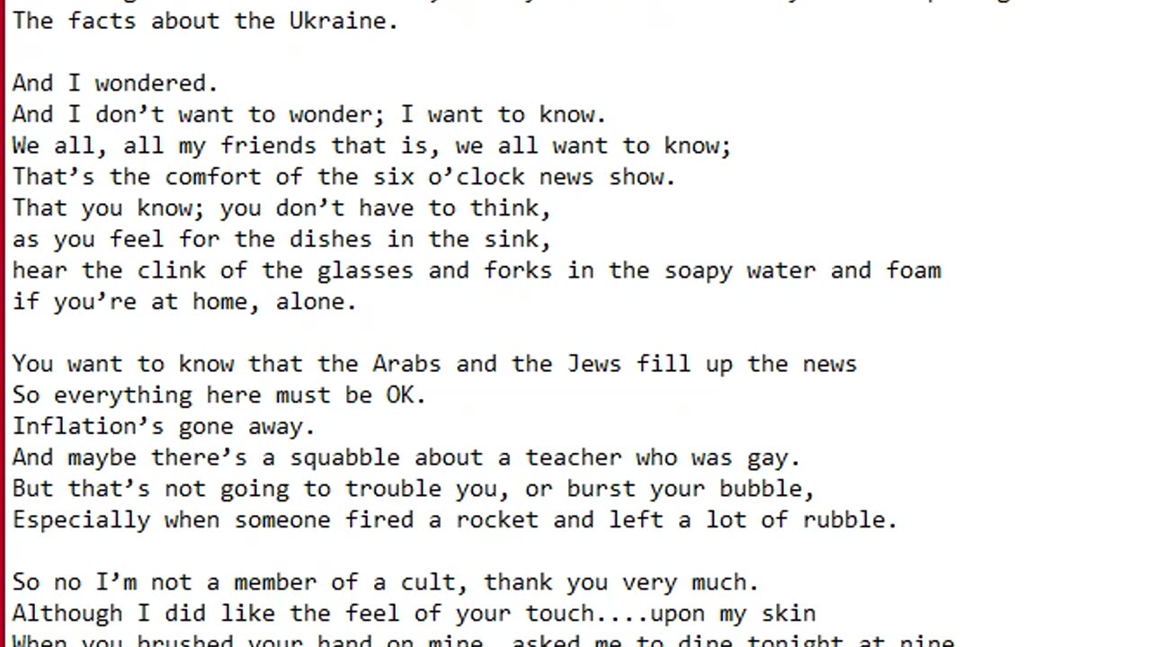 News Cult poem