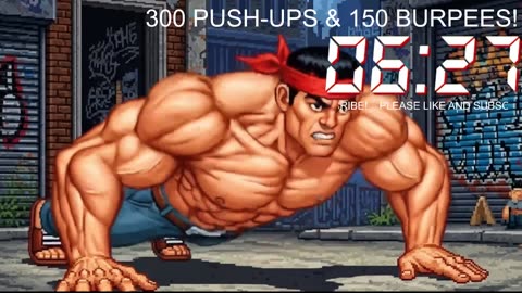 Everyday 300 push ups and 150 Burpees!
