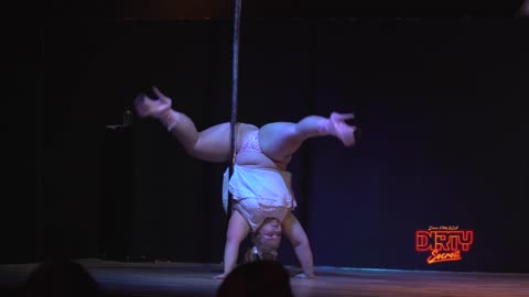 Stripping filthy on that pole