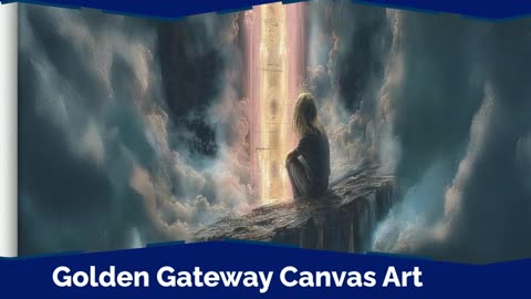 ✨ Golden Gateway #wallart #canvasart #amazon