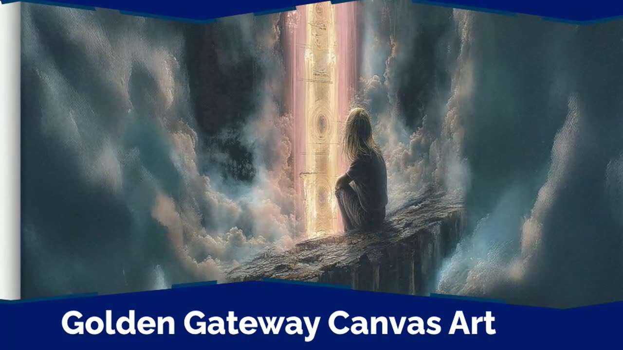 ✨ Golden Gateway #wallart #canvasart #amazon