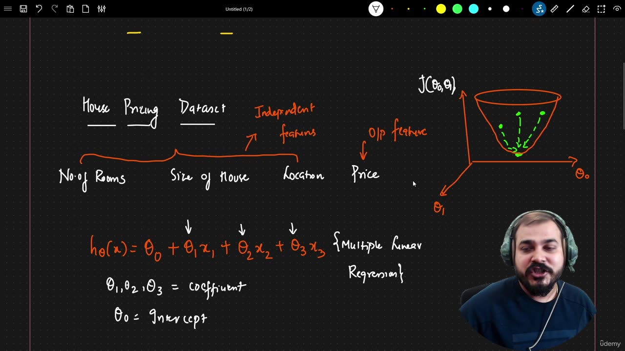 24.6 Multiple Linear regression Krish Naik ML