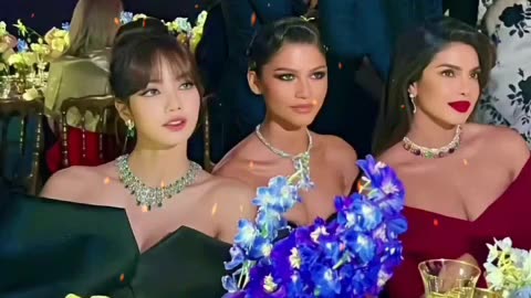 Black pink lisa Liu Yifei & priyanka chopra attended the Bulgari Jewelry Dinner in Italy