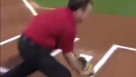 When Nolan Ryan pumped in 85 mph HEAT at 63 years old 🔥