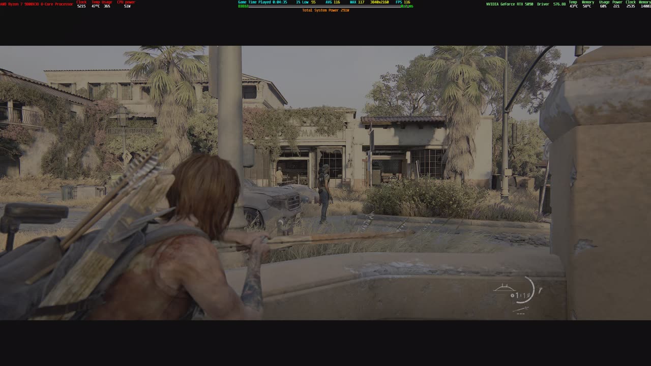 The Last of Us™ Part II Undervolted RTX 5090 with 9800X3D 4k HDR PC Gameplay