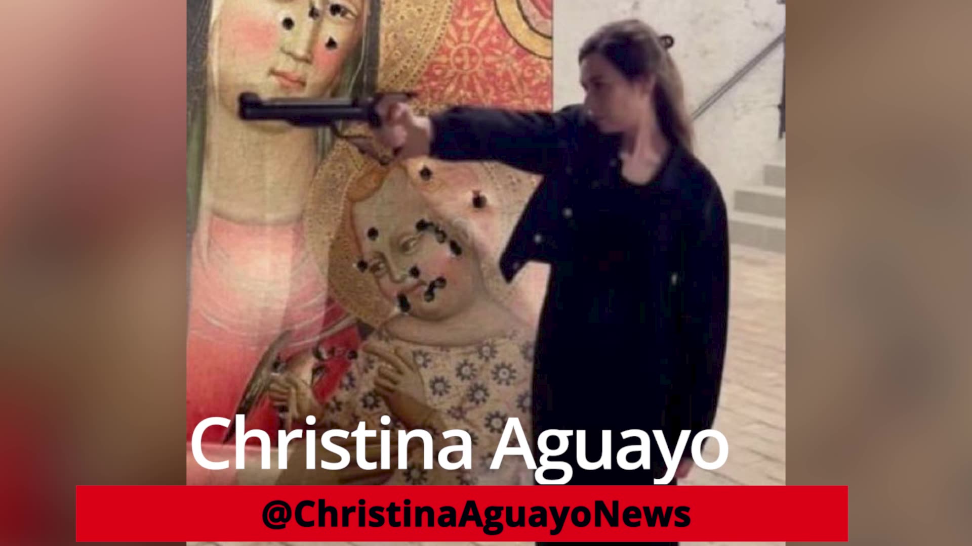 M*Slim Politician Posts A Picture Of Her Sh**ting A Picture Of Jesus And Mary With A G*n