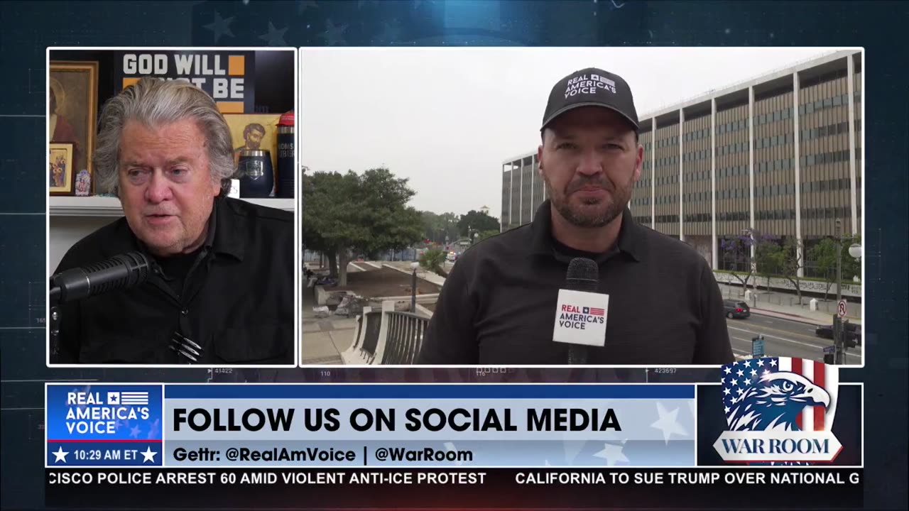 BURNED WRECKAGE OUTSIDE CITY HALL