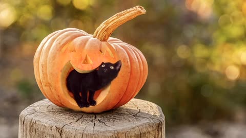 The cat inside the pumpkin is dangerous and will die