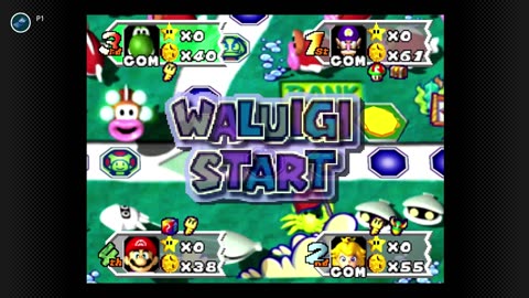 #MarioParty 3 Deep Bloober Sea 35 Turn Game HARD AI Part Five
