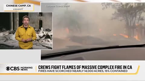 Massive wildfire erupts in California