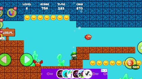 Passing this level 1st try in Bob's World