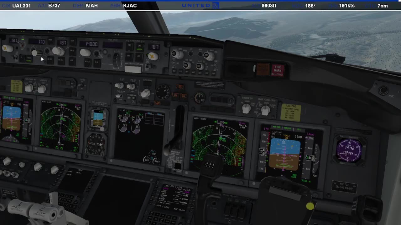 Landing in Jackson Hole (KJAC)