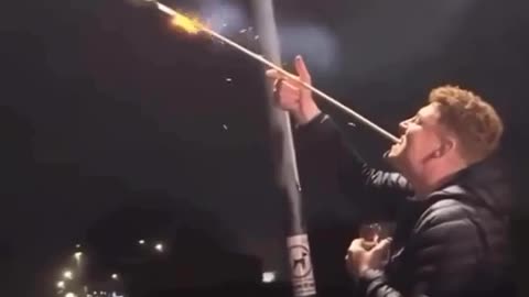 🎇😱 Holding Fireworks with Your Mouth! | FunFM