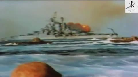 WW2 - Iwo Jima Assault [Real Footage in Colour]