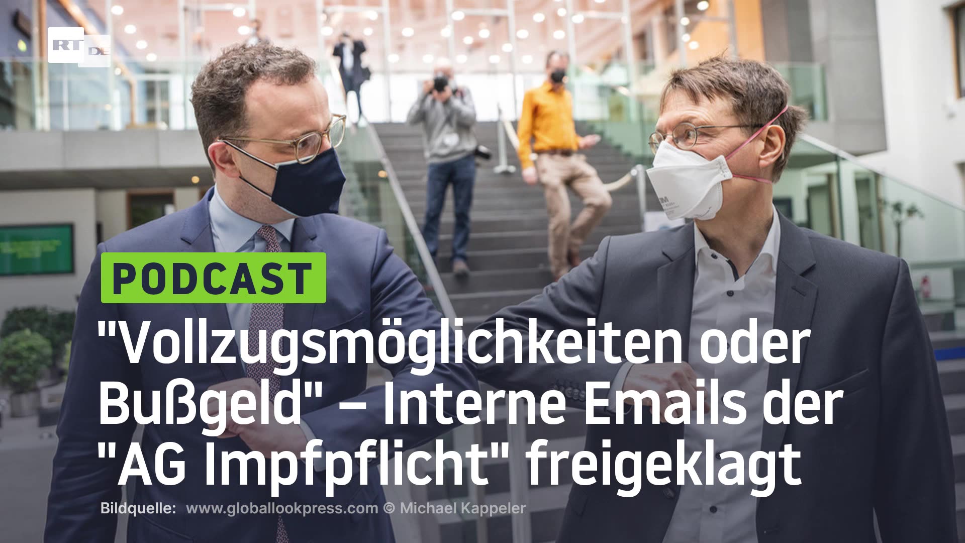 "Vollzugsmöglichkeiten oder Bußgeld" – Interne Emails der "AG Impfpflicht" freigeklagt