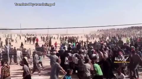 They are opening fire on the Palestinians who are literally starving to death!!