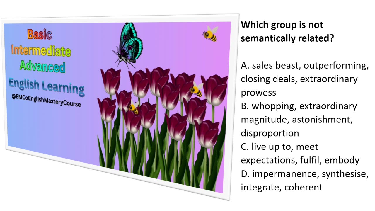 Advanced British English Quiz; Lesson 2; Part 2