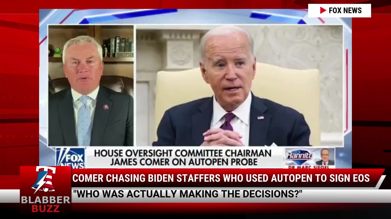 Comer Chasing Biden Staffers Who Used Autopen To Sign EOs