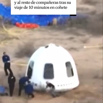Jeff Bezos se cae - viaje turismo espacial