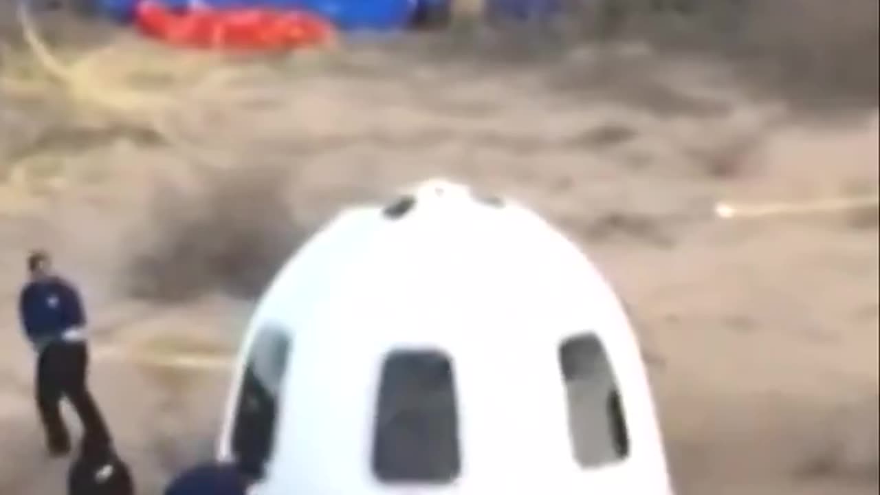 Jeff Bezos se cae - viaje turismo espacial