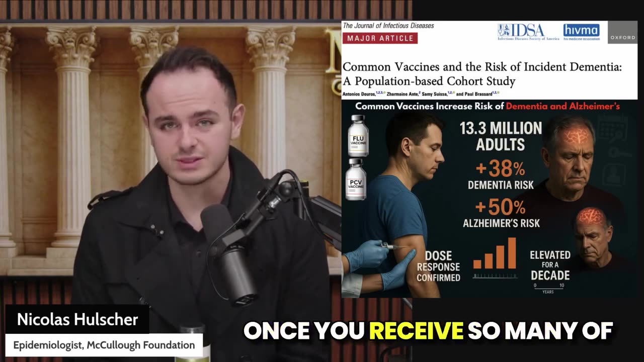 “世界揭露14_36”迄今規模最大的疫苗與失智症研究（樣本量達1300萬）發現了流感和肺炎鏈球菌疫苗的失敗，接種劑量越高、發生失智症 流感及神經系統問題的風險越大！且風險會持續達十年