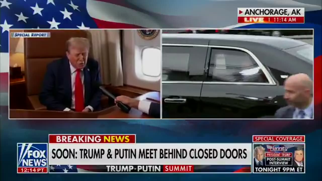 🚨 NOW: President Trump and Vladimir Putin are now in THE BEAST together,