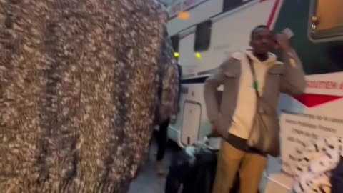 Donna walks through Paris and wonders if she is in France or Africa.