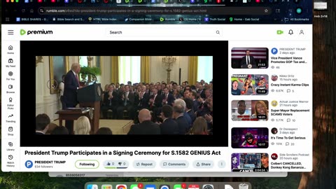 7/19/25 Trump’s Genius Act is the Gen 3:1 subtilty of Satan to get us at Rev 13:15-17!