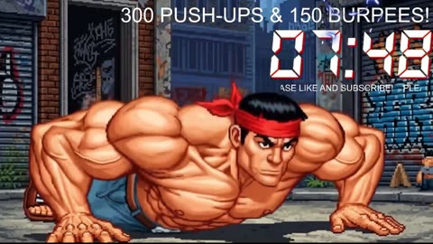 Everyday 300 push ups and 150 Burpees!