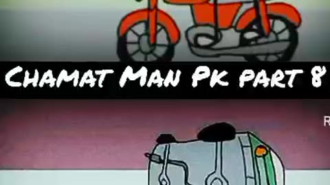 Chamat Man Apne Jan Bacha Kar Bhaga | Funny Video Cartoon | Part 08