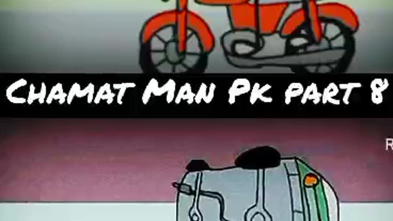 Chamat Man Apne Jan Bacha Kar Bhaga | Funny Video Cartoon | Part 08