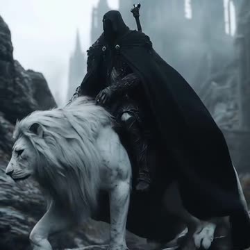 Tribe of knights hidden in the mountains, they loved to ride their white lions. Huge and majestic 🦁