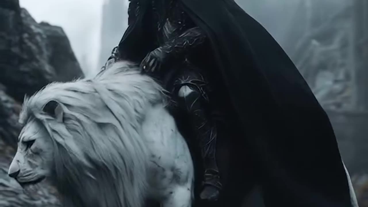 Tribe of knights hidden in the mountains, they loved to ride their white lions. Huge and majestic 🦁