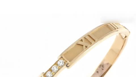 TIFFANY & CO. Atlas 3‑Point Diamond 18K Rose Gold Bracelet