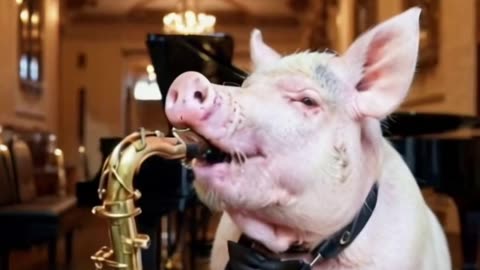 #ai #animal #saxphone #pig #fyp