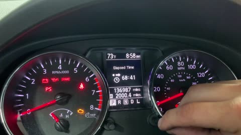 2013 Nissan Rogue - Maintenance Reset
