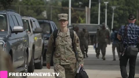 National Guard troops are arriving at the DC Joint Force Headquarters