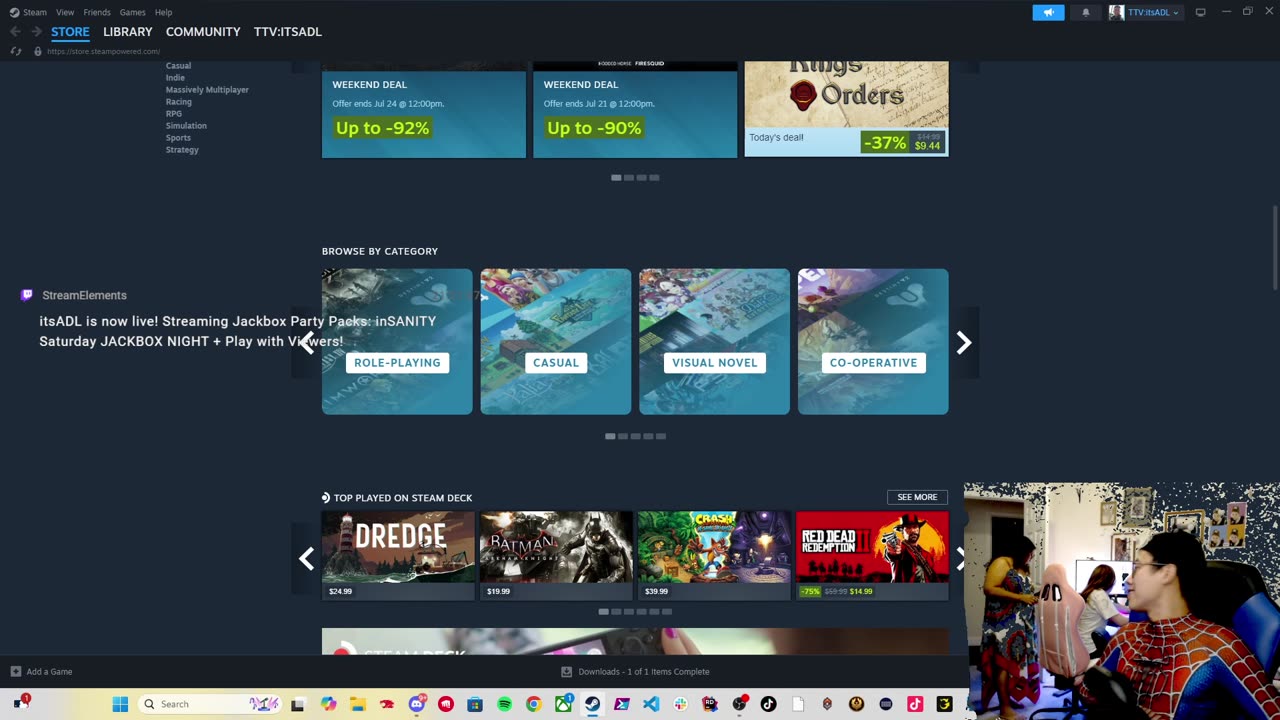 @notmoe510 +SPIDERMAN HOKAGE JACKBOX NIGHT + Play with Viewers!